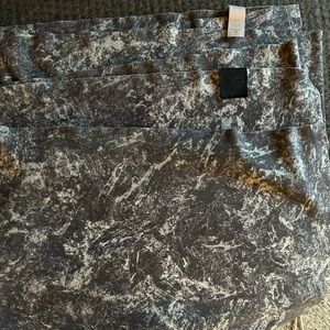 Black and white colored lululemon towel. Full size.